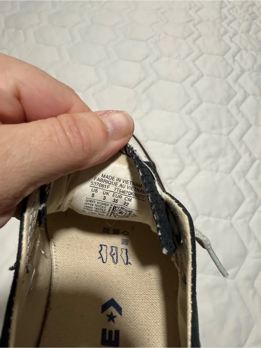 Converse worn black